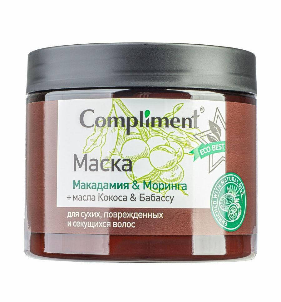 Маска для сухих, поврежденных и секущихся волос Макадамия & Моринга ECO BEST Compliment 400 мл.
Маска для сухих, поврежденных и секущихся волос Макадамия & Моринга ECO BEST Compliment 400 мл.