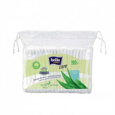 Ватные палочки Bella Cotton Care 160 шт с экстратом алоэ полиэтиленовая упаковка со шнурком
Ватные палочки Bella Cotton Care 160 шт с экстратом алоэ полиэтиленовая упаковка со шнурком
