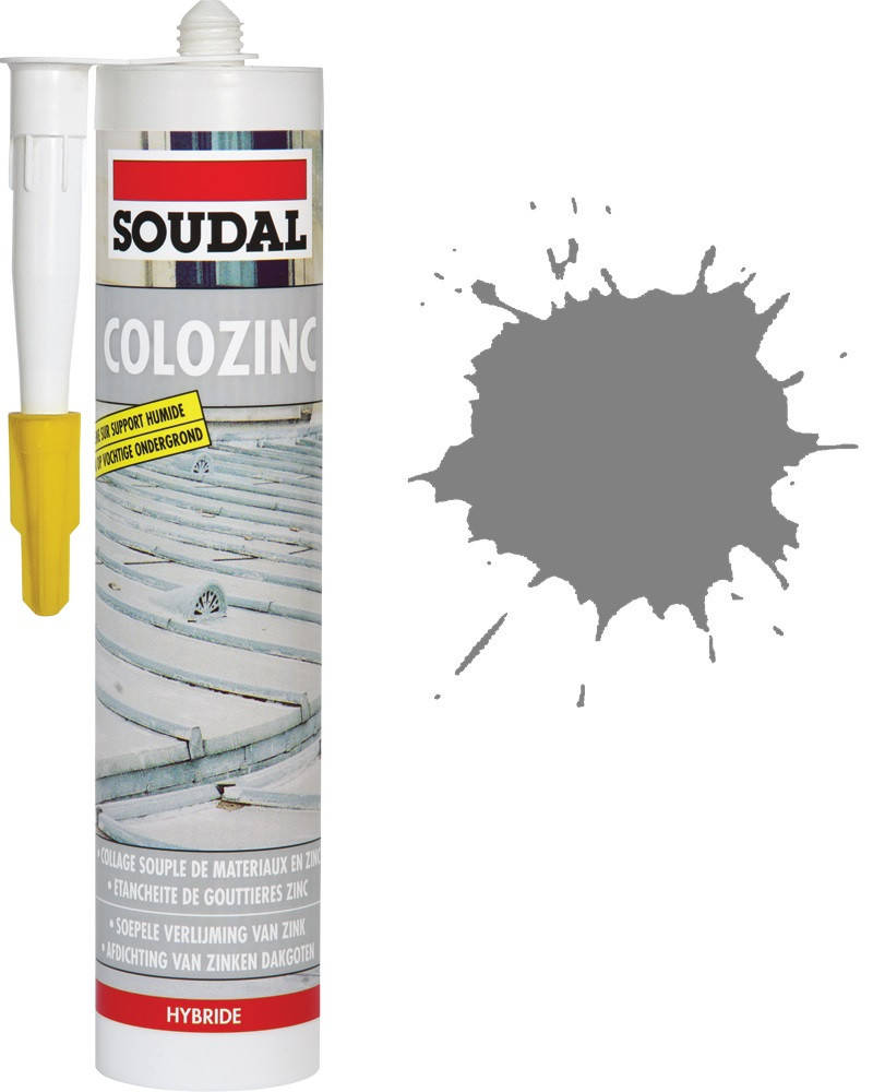 Герметик кровельный 290мл /серый/ Colozinc SOUDAL
Герметик кровельный 290мл /серый/ Colozinc SOUDAL