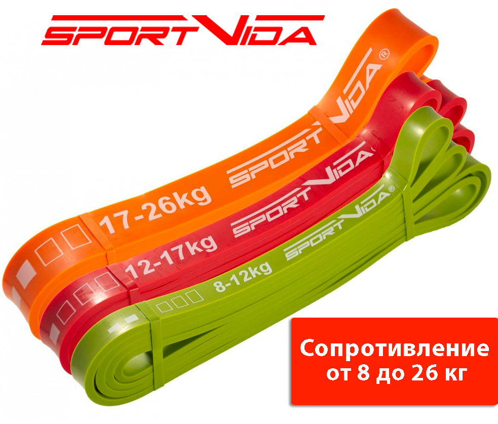 Эспандер-петля (резина для фитнеса и спорта) SportVida Power Band 3 шт 8-26 кг SV-HK0190-5
Эспандер-петля (резина для фитнеса и спорта) SportVida Power Band 3 шт 8-26 кг SV-HK0190-5