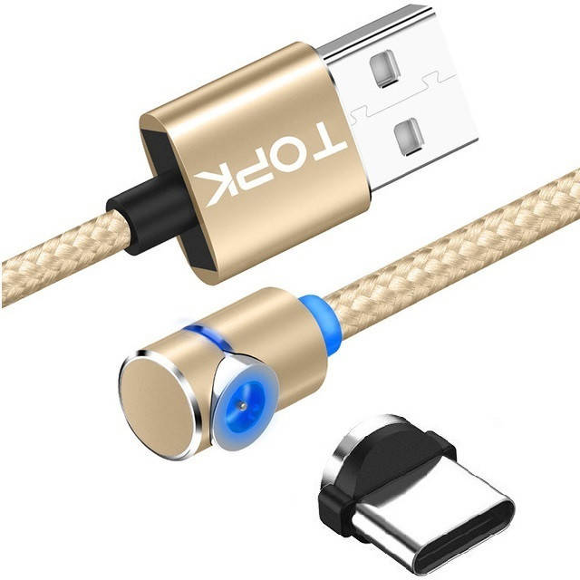 Угловой Магнитный кабель TOPK 1 метр ПОВОРОТ 90° USB 2.0 для зарядки AM51 Type C (ЗОЛОТОЙ)
Угловой Магнитный кабель TOPK 1 метр ПОВОРОТ 90° USB 2.0 для зарядки AM51 Type C (ЗОЛОТОЙ)