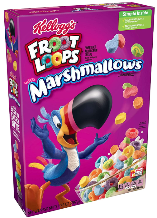 Kellogg’s Froot Loops Breakfast Cereal Fruity Marshmallows, Американские Хлопья с маршмеллоу Завтрак Фрут Лупс
Kellogg’s Froot Loops Breakfast Cereal Fruity Marshmallows, Американские Хлопья с маршмеллоу Завтрак Фрут Лупс