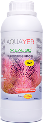 Удобрения для растений ЖЕЛЕЗО+ 1л, препарат для растений, AQUAYER Удо Ермолаева в аквариум 
Удобрения для растений ЖЕЛЕЗО+ 1л, препарат для растений, AQUAYER Удо Ермолаева в аквариум
