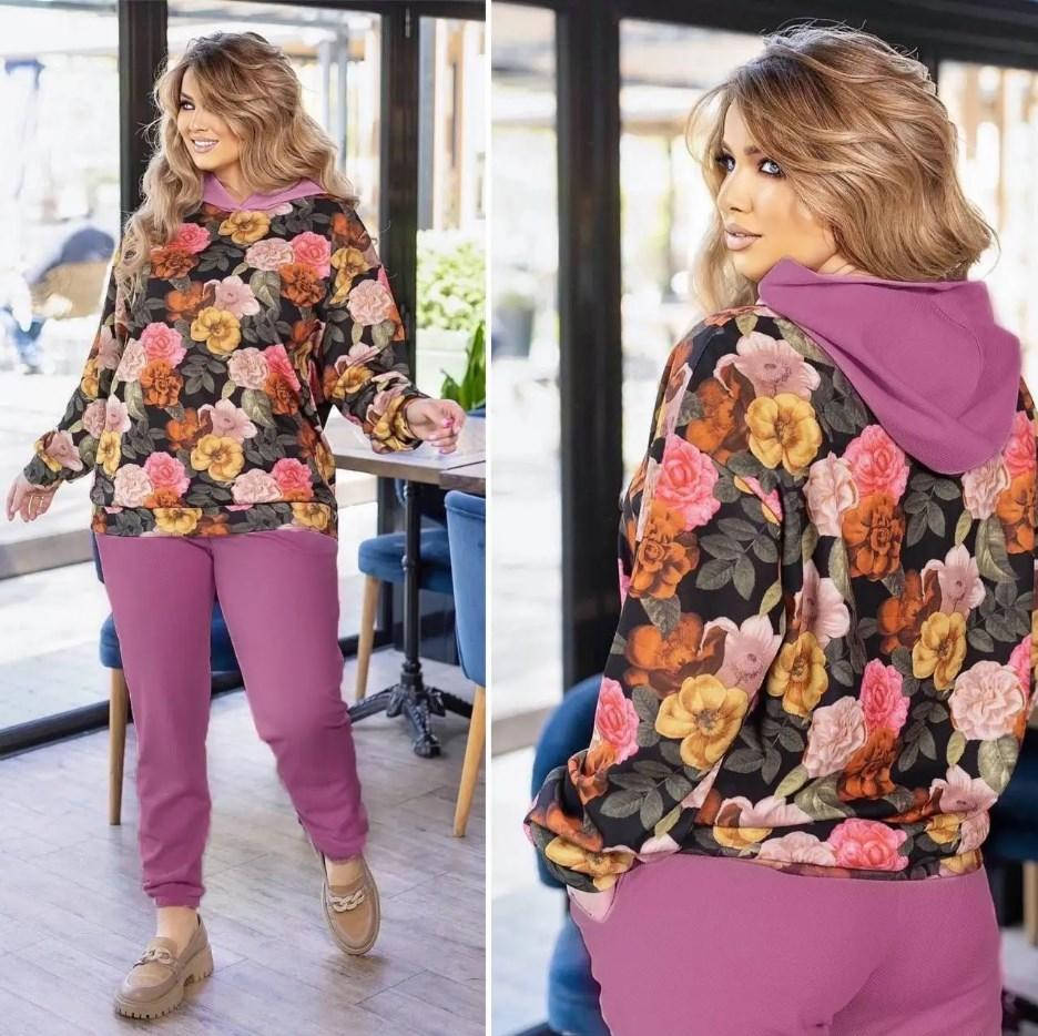 Стильный женский костюм кофта+штаны с капюшоном, ткань "Трикотаж-кукурузка" 52, 54, 56, 58, 60, 62, 50 р 52, Фуксия
Стильный женский костюм кофта+штаны с капюшоном, ткань "Трикотаж-кукурузка" 52, 54, 56, 58, 60, 62, 50 р 52, Фуксия