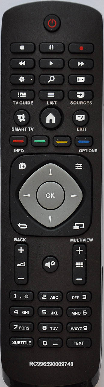 Пульт для телевизора PHILIPS. МодельRC 996590009748 3D LED LCD TV, Черный
Пульт для телевизора PHILIPS. МодельRC 996590009748 3D LED LCD TV, Черный