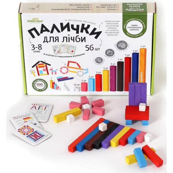 Счетные палочки Палочки Кюизенера 56шт Игротеко набор для программа НУШ 900385
Счетные палочки Палочки Кюизенера 56шт Игротеко набор для программа НУШ 900385