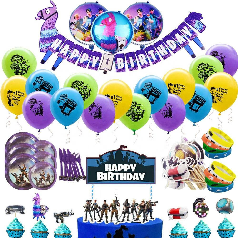 Набор Украшений для Вечеринок и Дня Рождения UrbanBall Fortnite, Баннер Happy Birthday, Воздушные шары,
Набор Украшений для Вечеринок и Дня Рождения UrbanBall Fortnite, Баннер Happy Birthday, Воздушные шары,