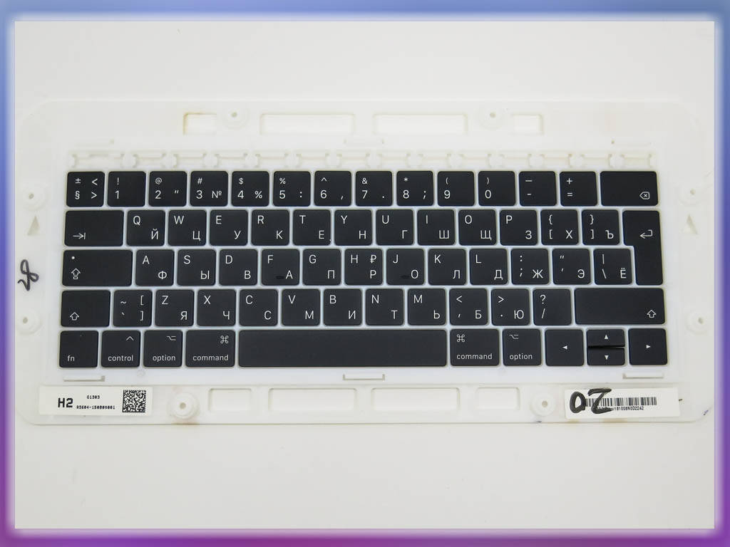 Клавиши клавиатуры APPLE A1706, A1707 Macbook Pro Retina (2016, 2017) (RU BLACK, BIG Enter). Комплект кнопок., Черный
Клавиши клавиатуры APPLE A1706, A1707 Macbook Pro Retina (2016, 2017) (RU BLACK, BIG Enter). Комплект кнопок., Черный