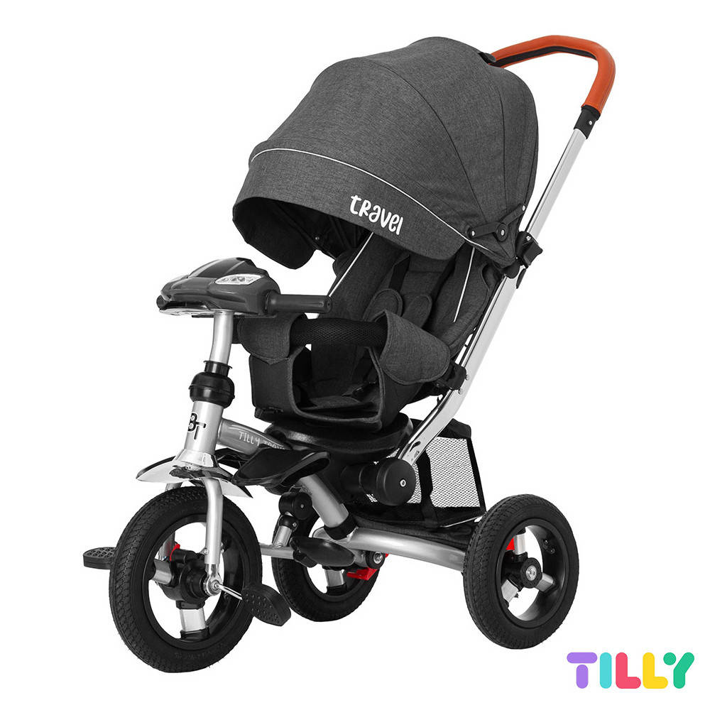 Велосипед трехколесный с родительской ручкой TILLY TRAVEL T-387/1 Темно-серый | Велосипед-коляска
Велосипед трехколесный с родительской ручкой TILLY TRAVEL T-387/1 Темно-серый | Велосипед-коляска