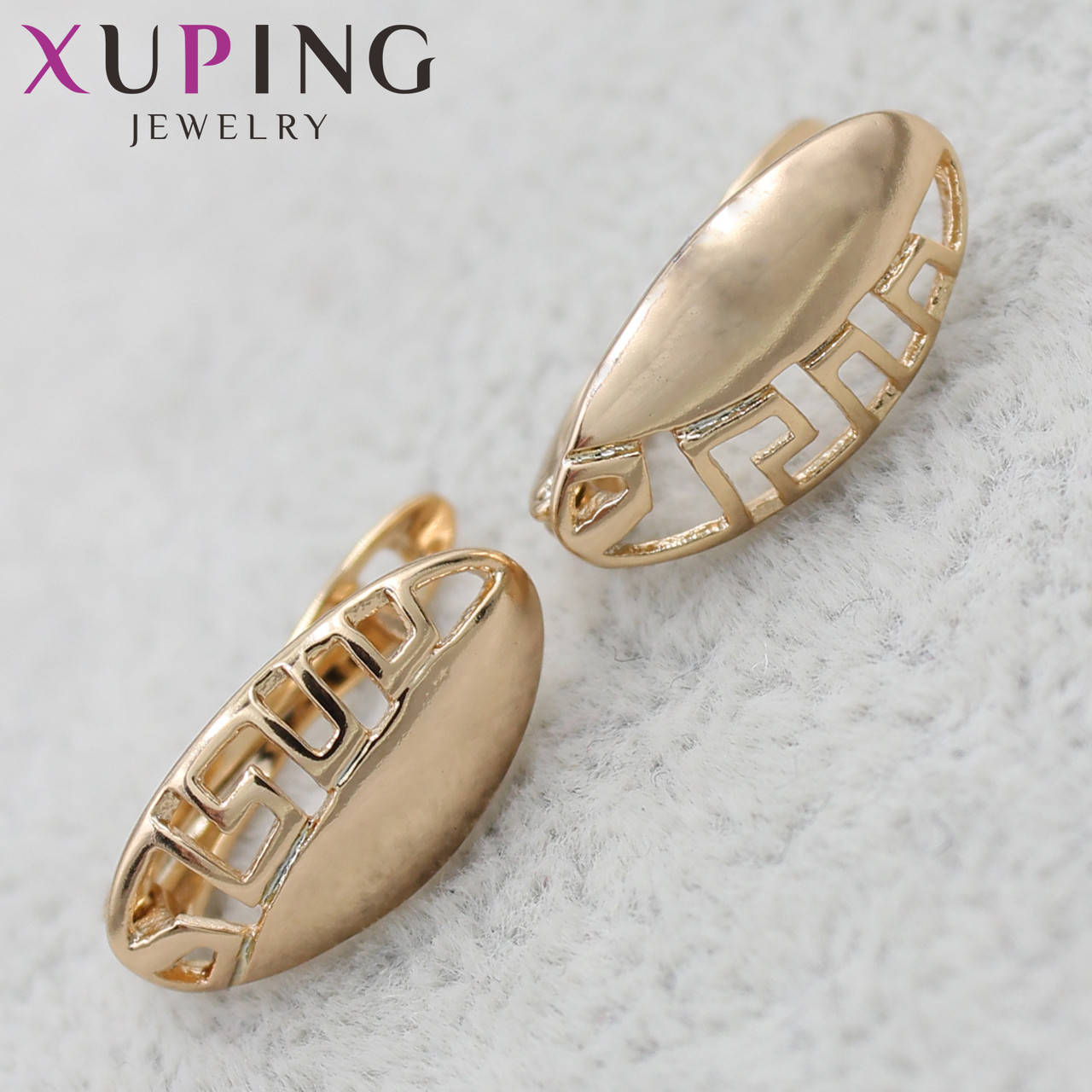 Серёжки английский замок женские золотистого цвета в египетском стиле Xuping Jewelry с узорами 24K
Серёжки английский замок женские золотистого цвета в египетском стиле Xuping Jewelry с узорами 24K