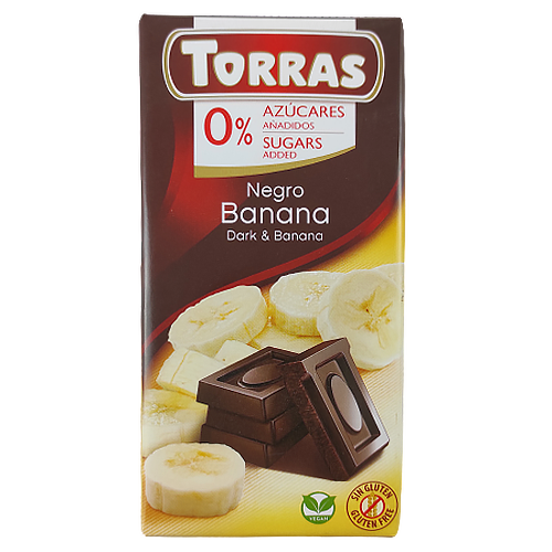 Шоколад Торрас чорн. шок. із бананом Torras negro banana 75g 10шт/уп 40шт/ящ (Код : 00-00004010)
Шоколад Торрас чорн. шок. із бананом Torras negro banana 75g 10шт/уп 40шт/ящ (Код : 00-00004010)