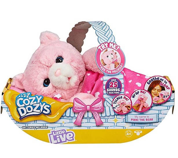 Интерактивный мишка обнимашка Розовый little Live Pets Cozy Dozy Bear Pinki, Коричневый
Интерактивный мишка обнимашка Розовый little Live Pets Cozy Dozy Bear Pinki, Коричневый