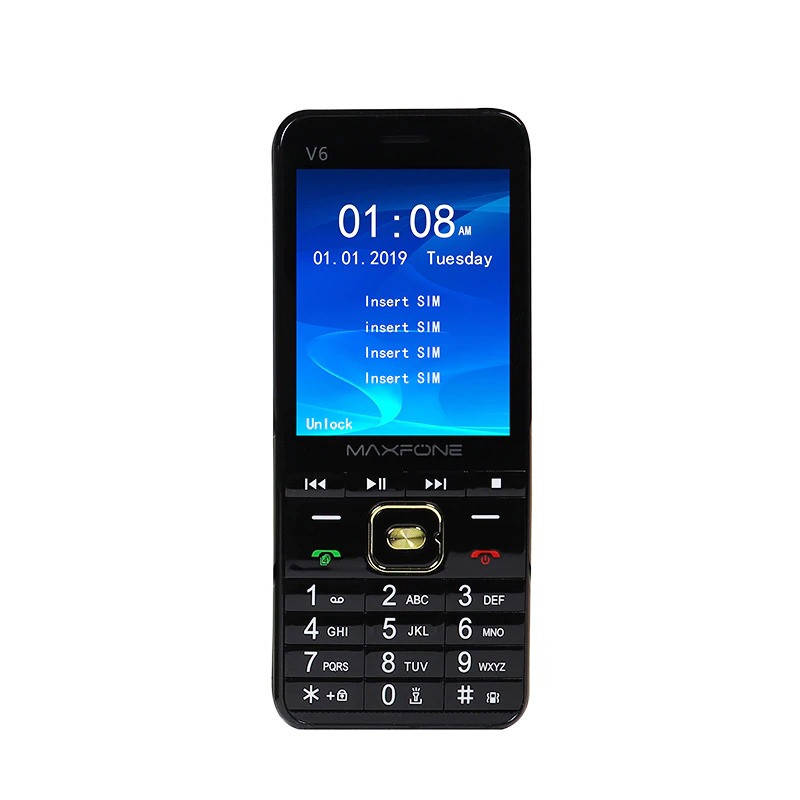 Мобильный телефон на 4 sim карты - MAXFONE V6 Black, Фонарь, 2,8”, 2000мАч Русская Клавиатура, Черный
Мобильный телефон на 4 sim карты - MAXFONE V6 Black, Фонарь, 2,8”, 2000мАч Русская Клавиатура, Черный