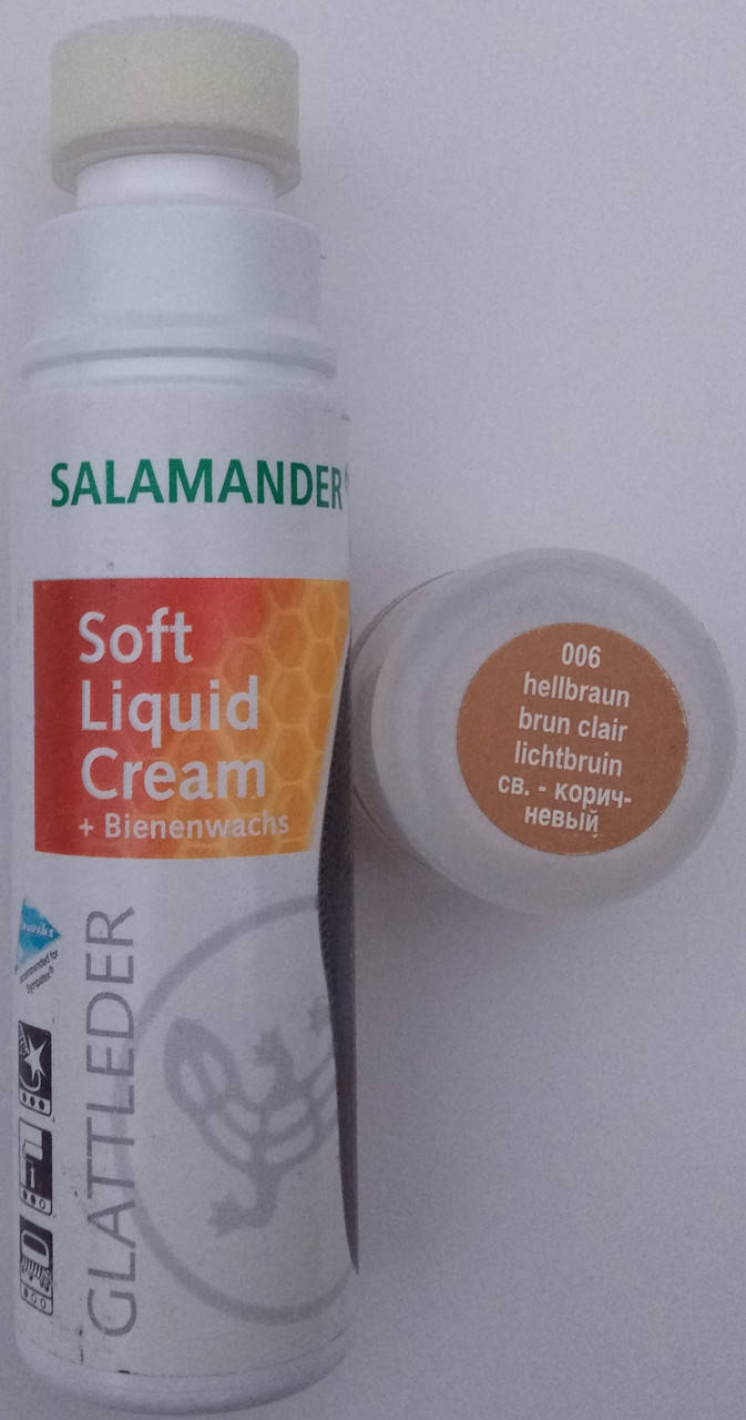 Жидкая светло коричневая крем краска для гладкой кожи "Soft Liquid Cream" SALAMANDER 75 мл c с воском
Жидкая светло коричневая крем краска для гладкой кожи "Soft Liquid Cream" SALAMANDER 75 мл c с воском