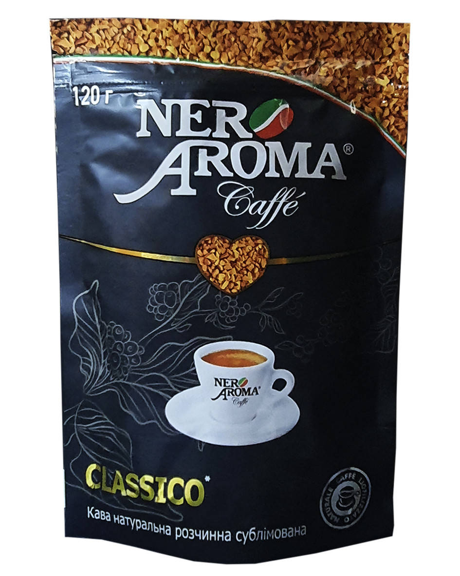 Кофе растворимый Nero Aroma Caffe 120 г (52662)
Кофе растворимый Nero Aroma Caffe 120 г (52662)