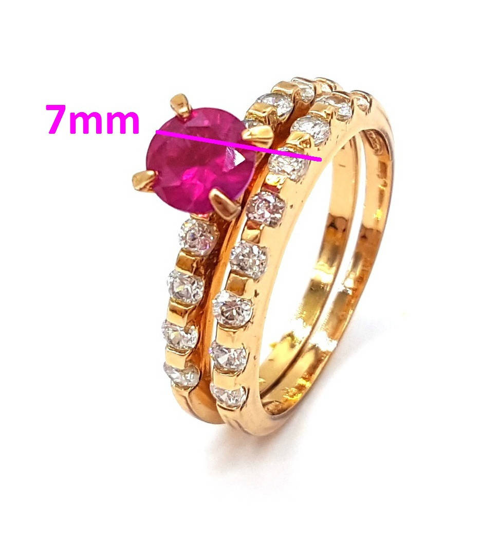 Кольцо, 2в1 с цирконием под рубин, р.17, р.17,5, p.18, р.18,5, медсплав Xuping, 18К
Кольцо, 2в1 с цирконием под рубин, р.17, р.17,5, p.18, р.18,5, медсплав Xuping, 18К