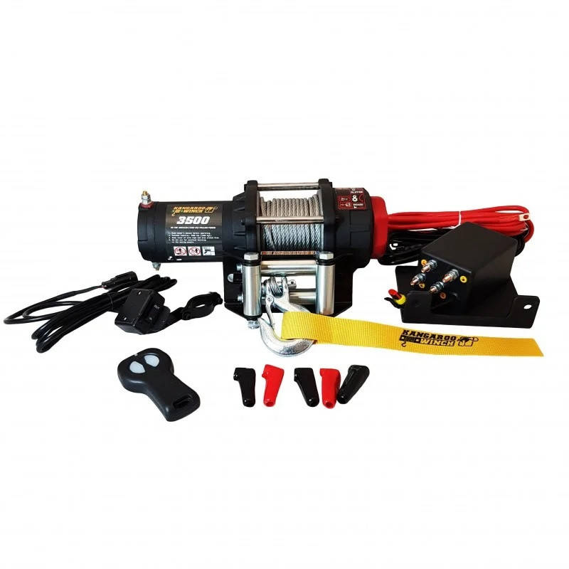 Лебедка электрическая 1,5 т KANGAROOWINCH K3500 электролебедка автомобильная 12 вольта
Лебедка электрическая 1,5 т KANGAROOWINCH K3500 электролебедка автомобильная 12 вольта