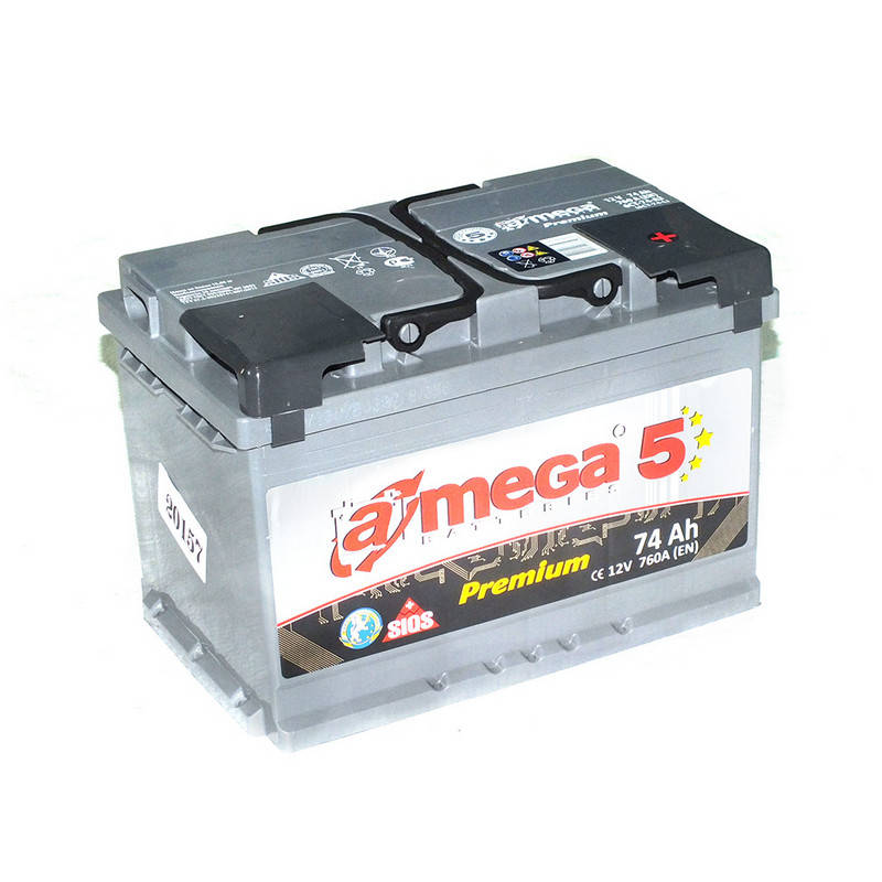 Аккумулятор стартерный A-MEGA PREMIUM (M5) 6СТ-74 А3 74Ah EN760 (276х174х190) Евро (-/+)
Аккумулятор стартерный A-MEGA PREMIUM (M5) 6СТ-74 А3 74Ah EN760 (276х174х190) Евро (-/+)