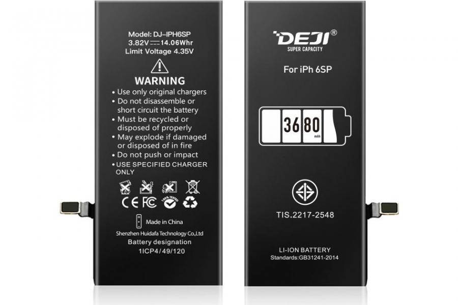 Усиленный аккумулятор (3810 mAh) для iPhone 6s Plus A1634 / A1687 / A1690 / A1699 (DEJI)
Усиленный аккумулятор (3810 mAh) для iPhone 6s Plus A1634 / A1687 / A1690 / A1699 (DEJI)
