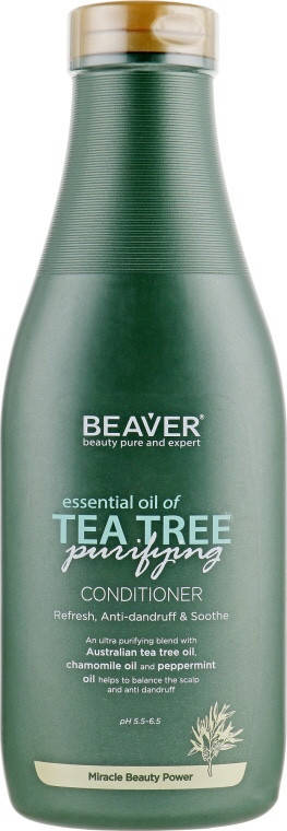 Зміцнюючий кондиціонер для волосся з олією чайного дерева Beaver Conditioner Tea Tree 730 мл
Зміцнюючий кондиціонер для волосся з олією чайного дерева Beaver Conditioner Tea Tree 730 мл