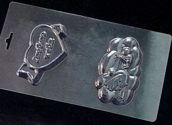 Форма пластикова для шоколаду Лелека і серце
Форма пластикова для шоколаду Лелека і серце