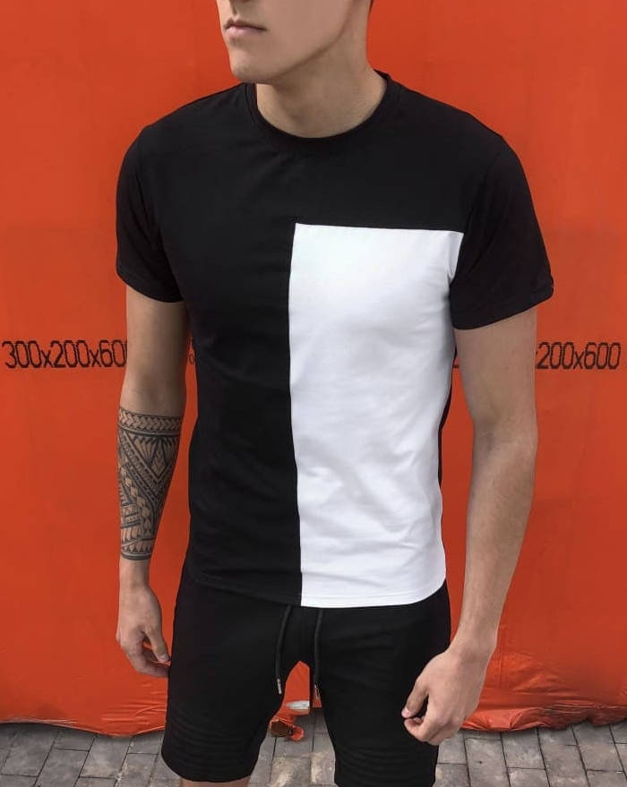 Мужская футболка с коротким рукавом повседневная молодежная летняя качественная спортивная черно-белая
Мужская футболка с коротким рукавом повседневная молодежная летняя качественная спортивная черно-белая