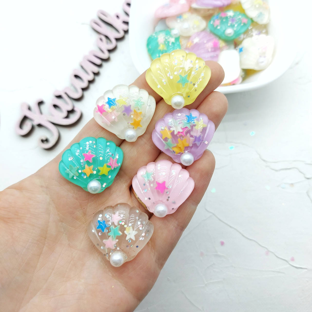 Кабошон "РАКУШКА АСОРТІ", 25*28мм (БЕЗ ВИБОРУ КОЛЬОРУ) 
Кабошон "РАКУШКА АСОРТІ", 25*28мм (БЕЗ ВИБОРУ КОЛЬОРУ)