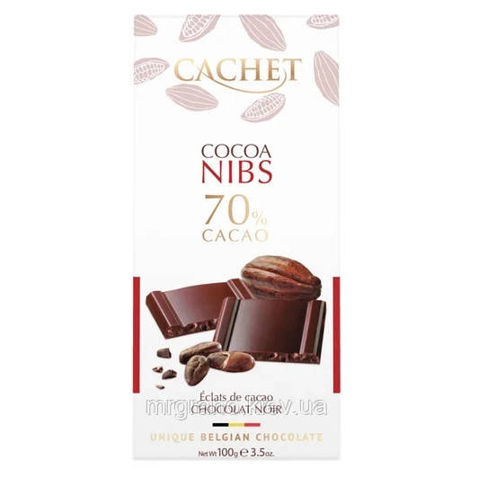 Шоколад Черный Кашет Нибс Cachet Dark Chocolate Какао Nibs 70% Cacao 100 г Бельгия
Шоколад Черный Кашет Нибс Cachet Dark Chocolate Какао Nibs 70% Cacao 100 г Бельгия