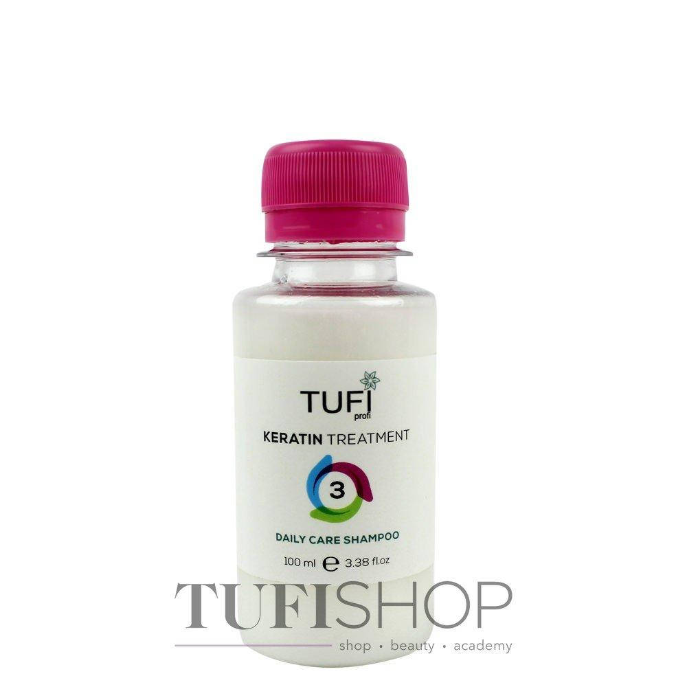 TUFI Profi Daily Care Shampoo - безсульфатный шампунь, уход после кератина, 100 мл
TUFI Profi Daily Care Shampoo - безсульфатный шампунь, уход после кератина, 100 мл