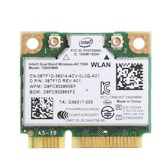 Wi-fi+BT модуль HalfSize Mini pcie Intel Wireless-AC 7260hmw (08TF1D) 802.11 b,g,n.ac 867Mbps 2,4 GHz/ 5GHz!
Wi-fi+BT модуль HalfSize Mini pcie Intel Wireless-AC 7260hmw (08TF1D) 802.11 b,g,n.ac 867Mbps 2,4 GHz/ 5GHz!