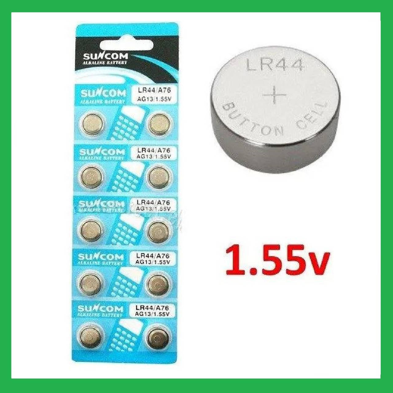 Батарейка таблетка AG13 / LR44 / A76 / GP76A / 357 / SR44W Alkaline. 1шт. 
Батарейка таблетка AG13 / LR44 / A76 / GP76A / 357 / SR44W Alkaline. 1шт.