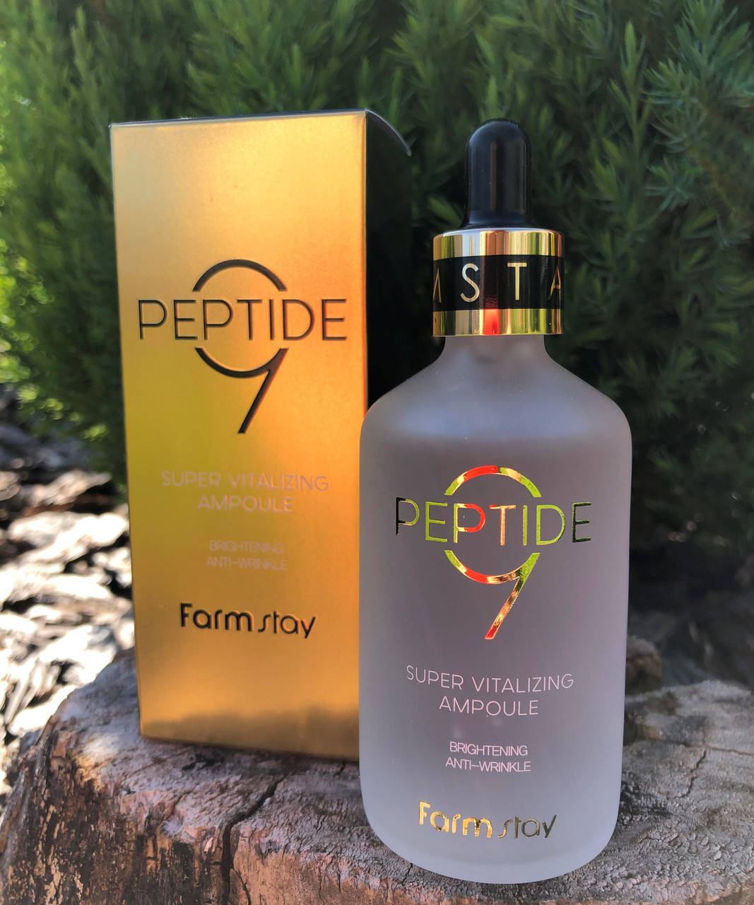 Омолаживающая сыворотка с комплексом из 9 пептидов FarmStay Peptide 9 Super Vitalizing Ampoule
Омолаживающая сыворотка с комплексом из 9 пептидов FarmStay Peptide 9 Super Vitalizing Ampoule