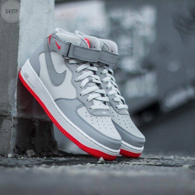 Мужские кроссовки NIKE AIR FORCE 1 MID ´07 Platinum/ Wolf Grey-Bright Crimson, Серый
Мужские кроссовки NIKE AIR FORCE 1 MID ´07 Platinum/ Wolf Grey-Bright Crimson, Серый