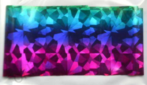 Фольга для дизайна ногтей. Цвет: радуга крупные осколки сиренево-сине-голубая (Размер: 4см на 1 метр), Разные цвета
Фольга для дизайна ногтей. Цвет: радуга крупные осколки сиренево-сине-голубая (Размер: 4см на 1 метр), Разные цвета