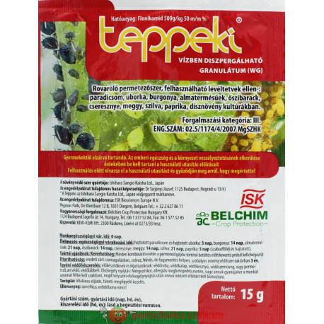 Инсектицид Теппеки (TEPPEKI) 50 WG 15 г
Инсектицид Теппеки (TEPPEKI) 50 WG 15 г