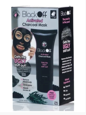 Черная маска-пленка для лица Black Off Activated Charcoal Mask - пилинг лица
Черная маска-пленка для лица Black Off Activated Charcoal Mask - пилинг лица