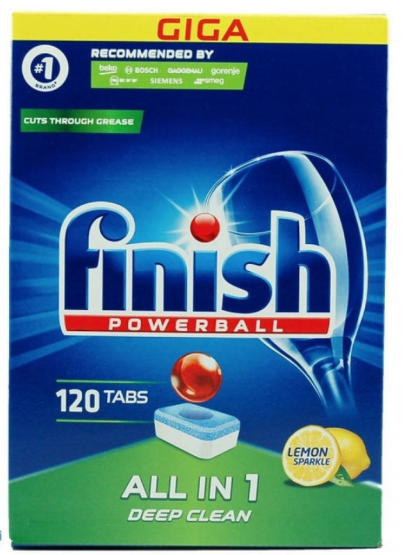 Таблетки для посудомоечных машин финиш Finish powerball All in 1 lemon 120 шт безфосфатные
Таблетки для посудомоечных машин финиш Finish powerball All in 1 lemon 120 шт безфосфатные