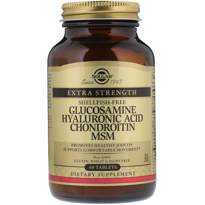 Глюкозамин и Хондроитин с MCМ и Гиалуроновой кислотой (Glucosamine Hyaluronic Acid Chondroitin MSM) 60
Глюкозамин и Хондроитин с MCМ и Гиалуроновой кислотой (Glucosamine Hyaluronic Acid Chondroitin MSM) 60