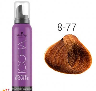 Тонирующий мусс для волос Schwarzkopf Professional Igora Expert Mousse 100 мл 8-77 Светлый русый медный экстра
Тонирующий мусс для волос Schwarzkopf Professional Igora Expert Mousse 100 мл 8-77 Светлый русый медный экстра