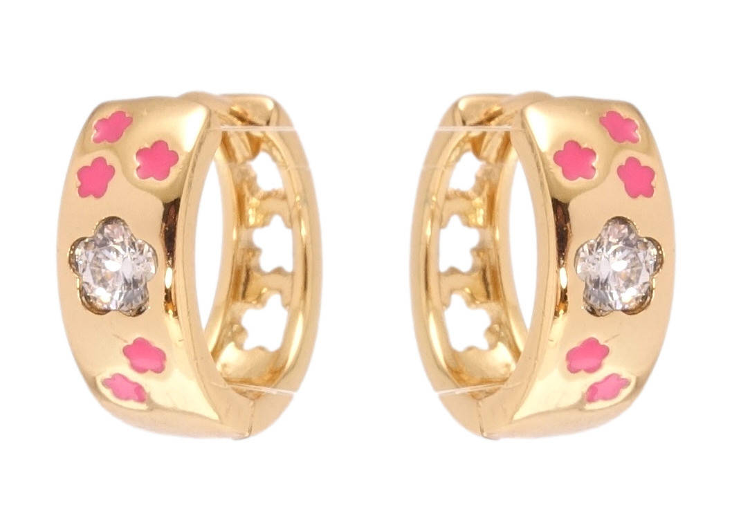 Серьги Xuping Позолота 18K колечки "Цветочный орнамент розовой эмалью и вставкой циркония"
Серьги Xuping Позолота 18K колечки "Цветочный орнамент розовой эмалью и вставкой циркония"