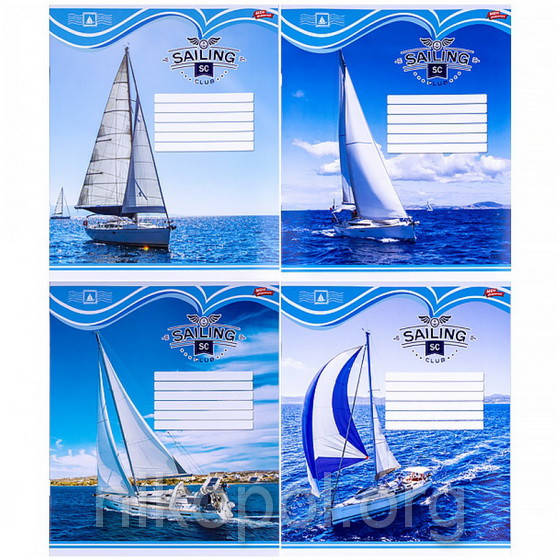 Тетрадь 24 листа линия, серия "Парусники", белизна 100% 
Тетрадь 24 листа линия, серия "Парусники", белизна 100%