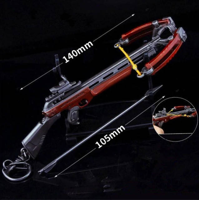 Стреляющий арбалет из игры Pubg Металлический брелок