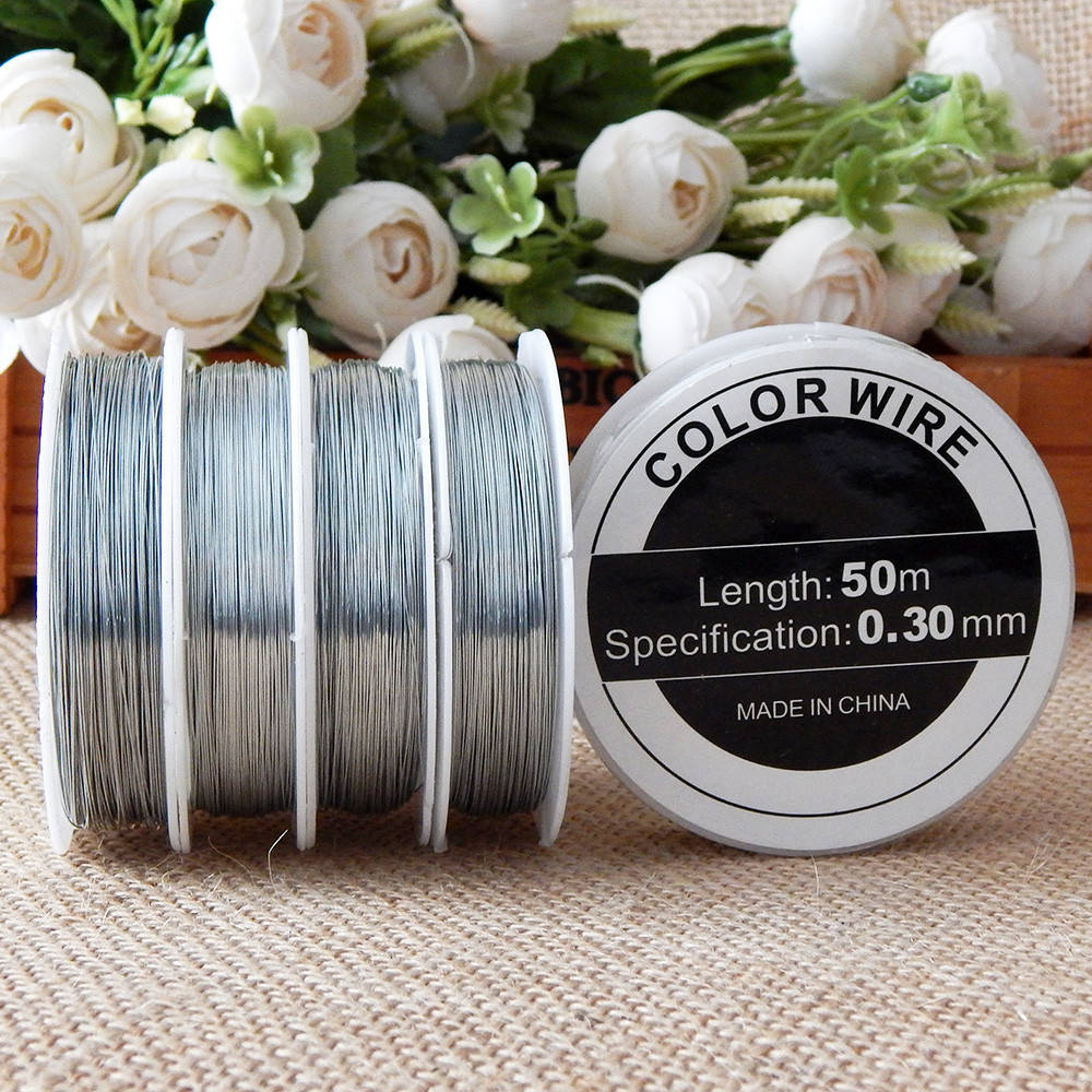 Проволока для бижутерии 0,3 мм, длина 50 м, серебро
Проволока для бижутерии 0,3 мм, длина 50 м, серебро