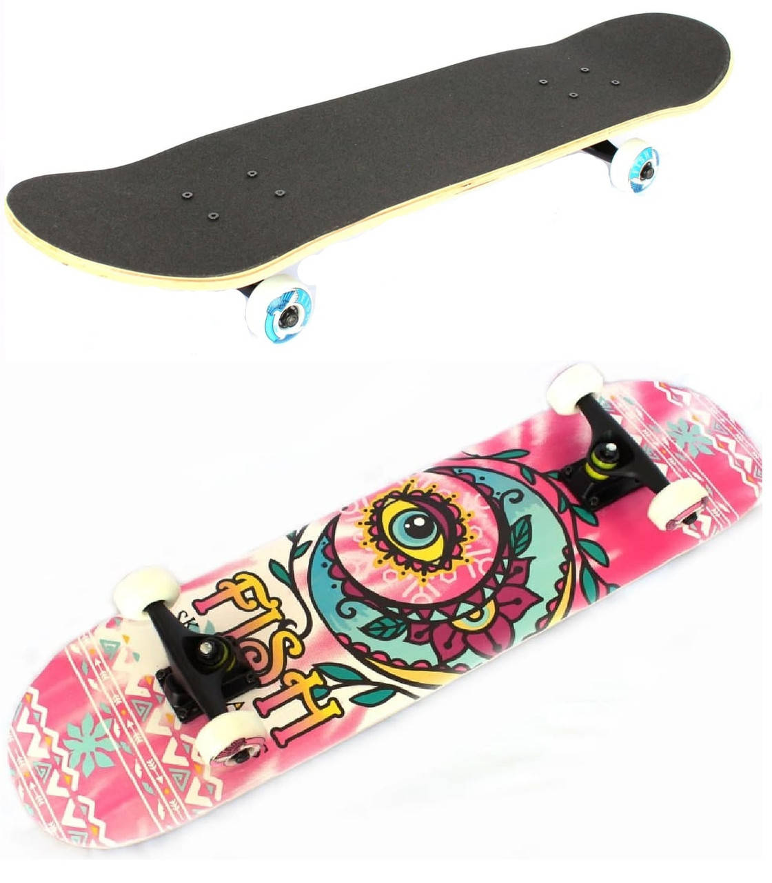 Трюковый деревянный скейтборд Fish 3108 с канадского клена в 9 слоев розовый глаз, Черный
Трюковый деревянный скейтборд Fish 3108 с канадского клена в 9 слоев розовый глаз, Черный