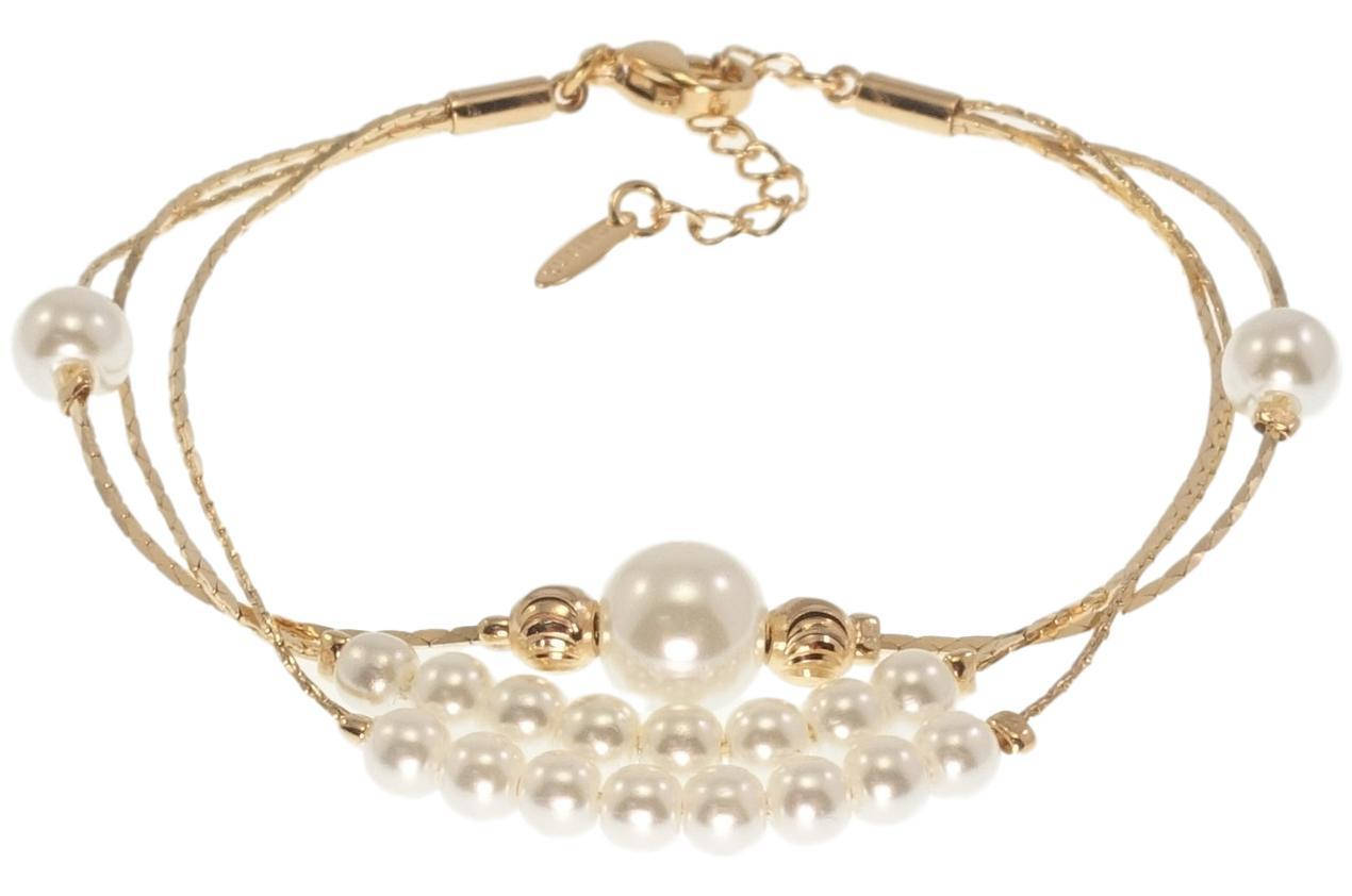 Браслет Xuping Позолота 18K "Жемчужные бусины на трех ювелирных шнурах" длина с доп.цепочкой 17,5-20,5см х 1мм
Браслет Xuping Позолота 18K "Жемчужные бусины на трех ювелирных шнурах" длина с доп.цепочкой 17,5-20,5см х 1мм