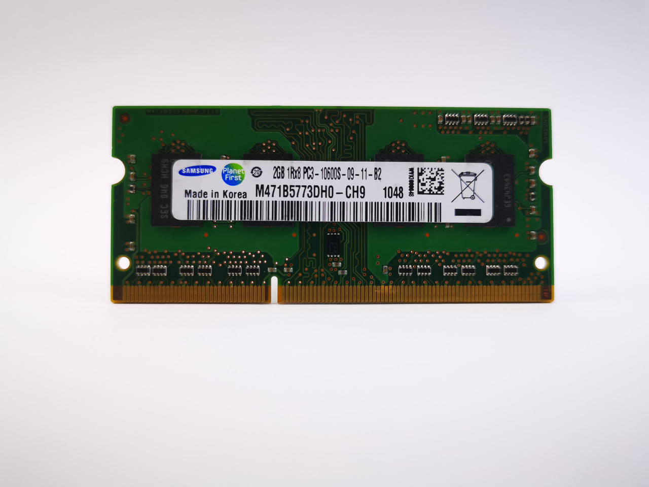 Оперативная память для ноутбука SODIMM Samsung DDR3 2Gb 1333MHz PC3-10600S (M471B5773DH0-CH9) Б/У
Оперативная память для ноутбука SODIMM Samsung DDR3 2Gb 1333MHz PC3-10600S (M471B5773DH0-CH9) Б/У