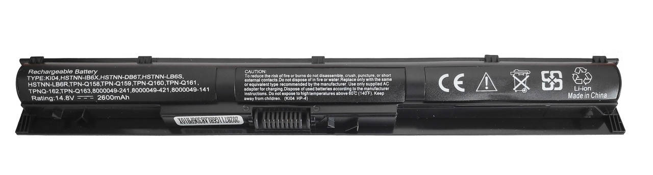 Аккумулятор для ноутбука HP 2600мАч KI04, 800049-001, hstnn-lb6r, hstnn-lb6s, Pavilion 14, Pavilion 15,, Черный
Аккумулятор для ноутбука HP 2600мАч KI04, 800049-001, hstnn-lb6r, hstnn-lb6s, Pavilion 14, Pavilion 15,, Черный