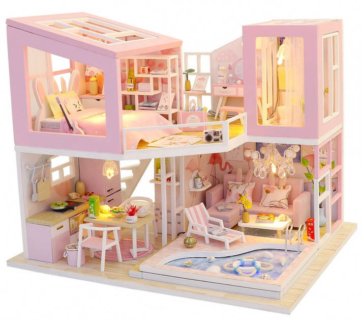 3D Румбокс "Первая любовь" Кукольный Домик DIY DollHouse Конструктор от CuteBee (M915), Розовый
3D Румбокс "Первая любовь" Кукольный Домик DIY DollHouse Конструктор от CuteBee (M915), Розовый