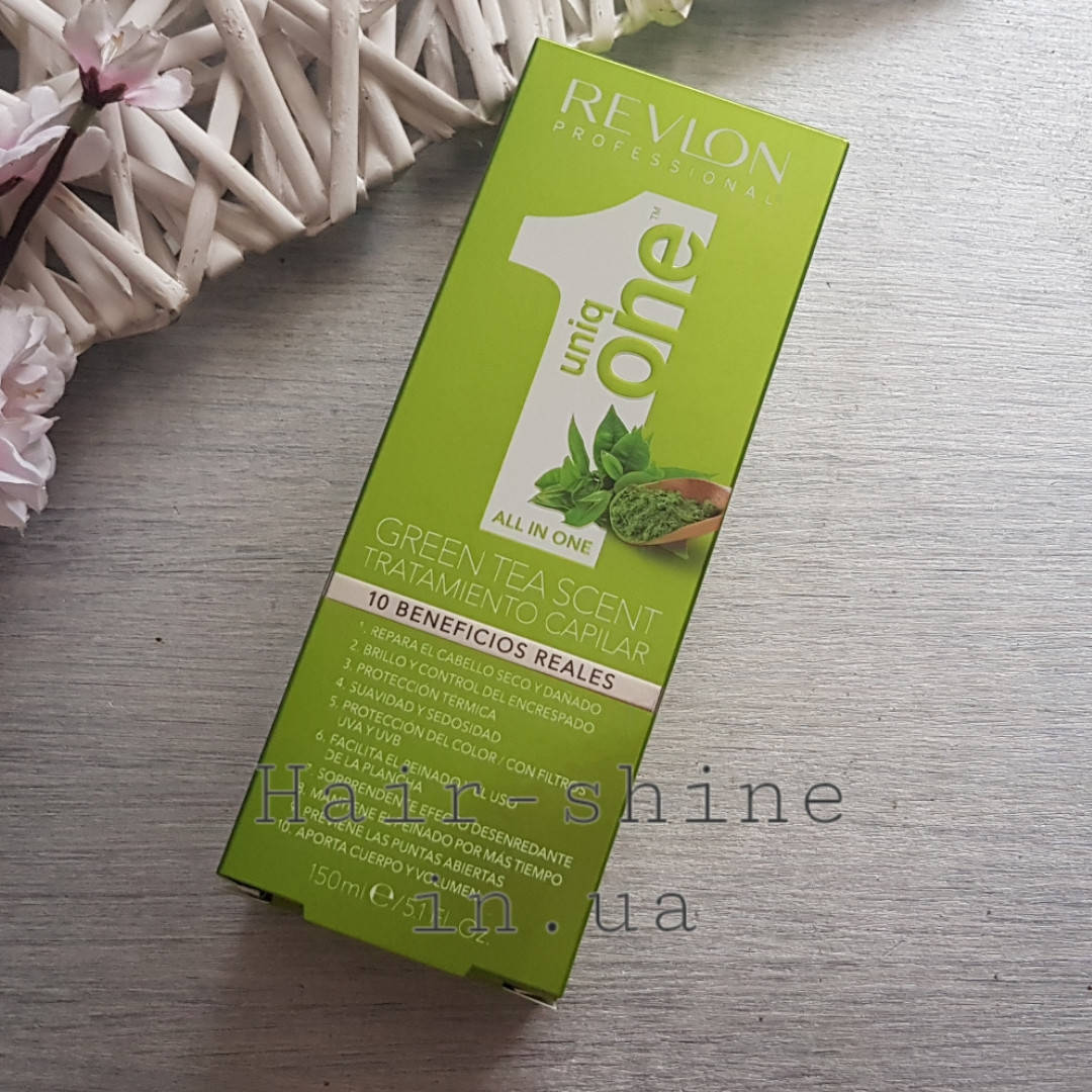 Спрей маска с ароматом зеленого чая REVLON Professional Uniq One Green Tea Scent Treatment 150 мл
Спрей маска с ароматом зеленого чая REVLON Professional Uniq One Green Tea Scent Treatment 150 мл
