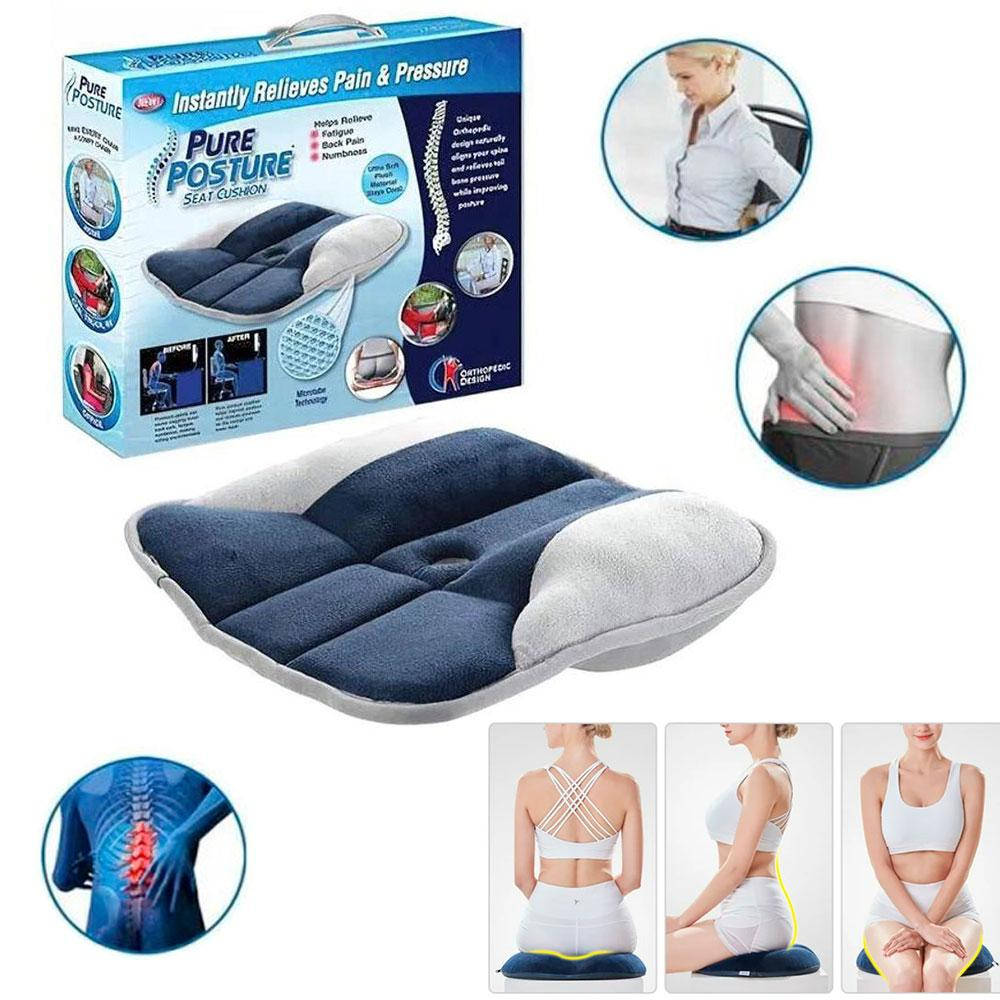 Ортопедическая подушка Pure Posture для разгрузки позвоночника / Подушка для сидения, Синий
Ортопедическая подушка Pure Posture для разгрузки позвоночника / Подушка для сидения, Синий